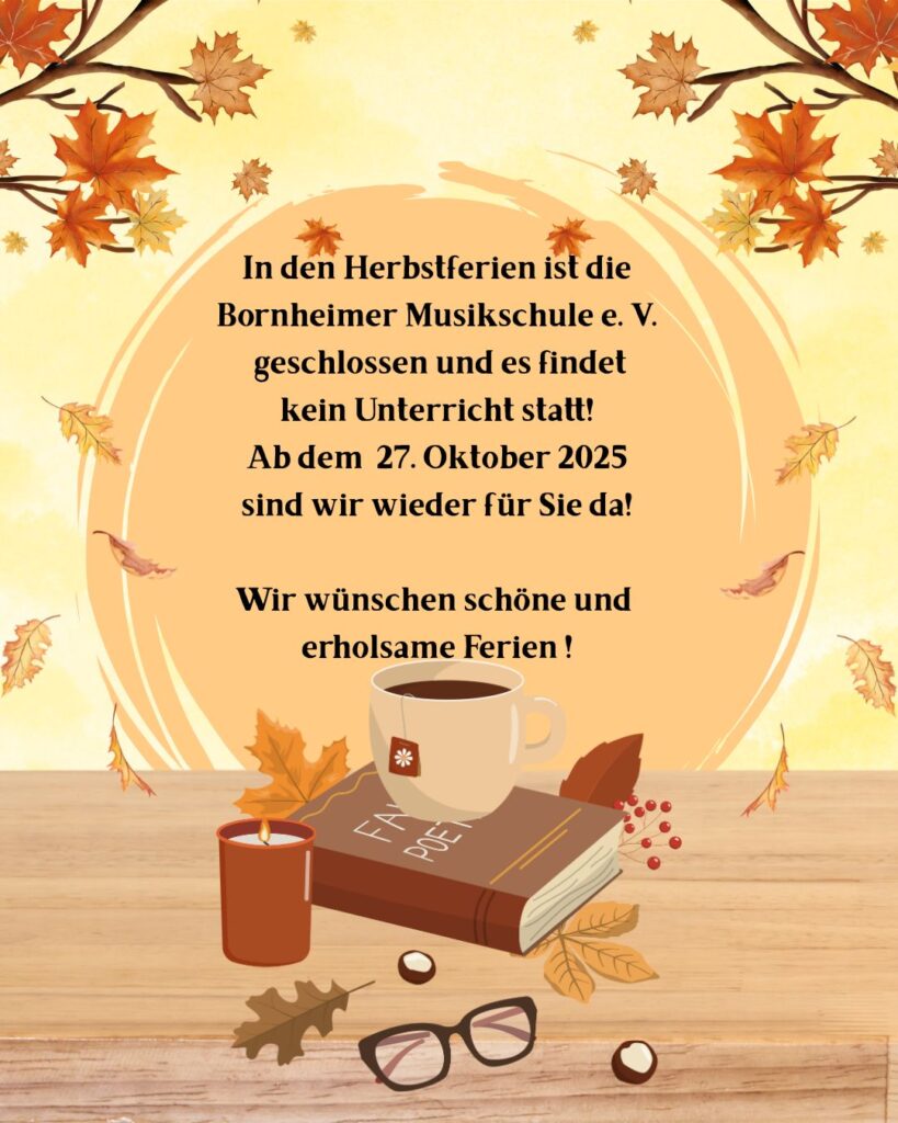 Die Bornheimer Musikschule macht Herbstferien